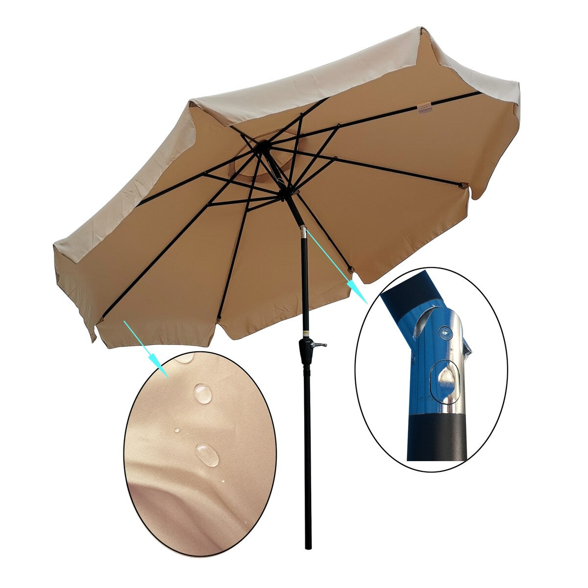 10FT Patio Umbrella without base