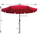 10FT Patio Umbrella without base
