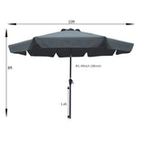 10FT Patio Umbrella without base