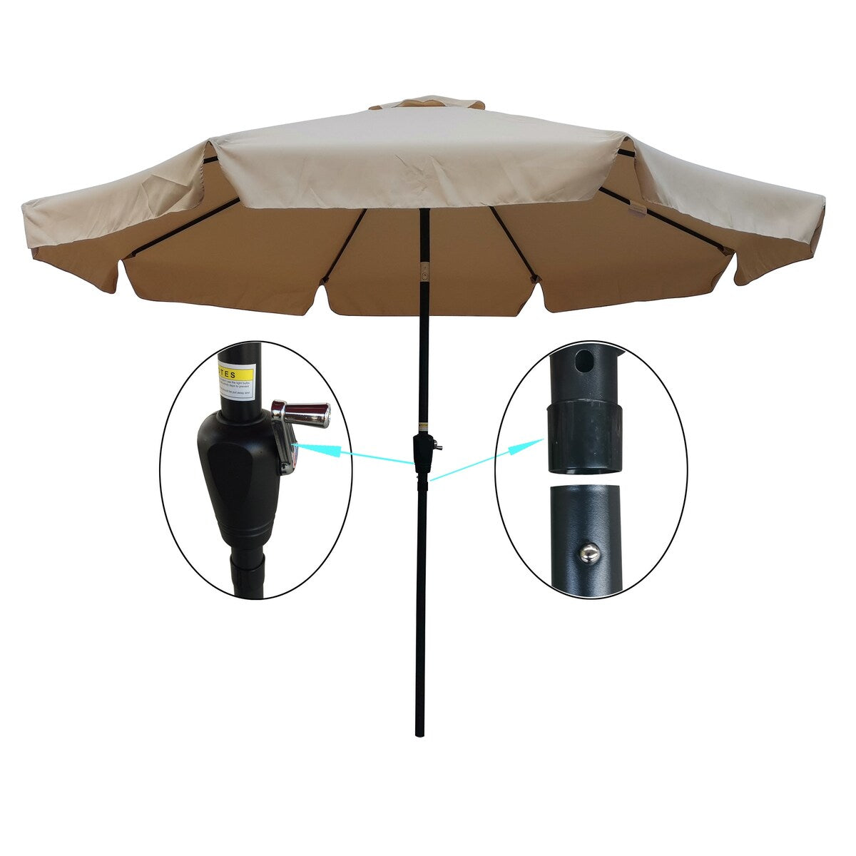 10FT Patio Umbrella without base