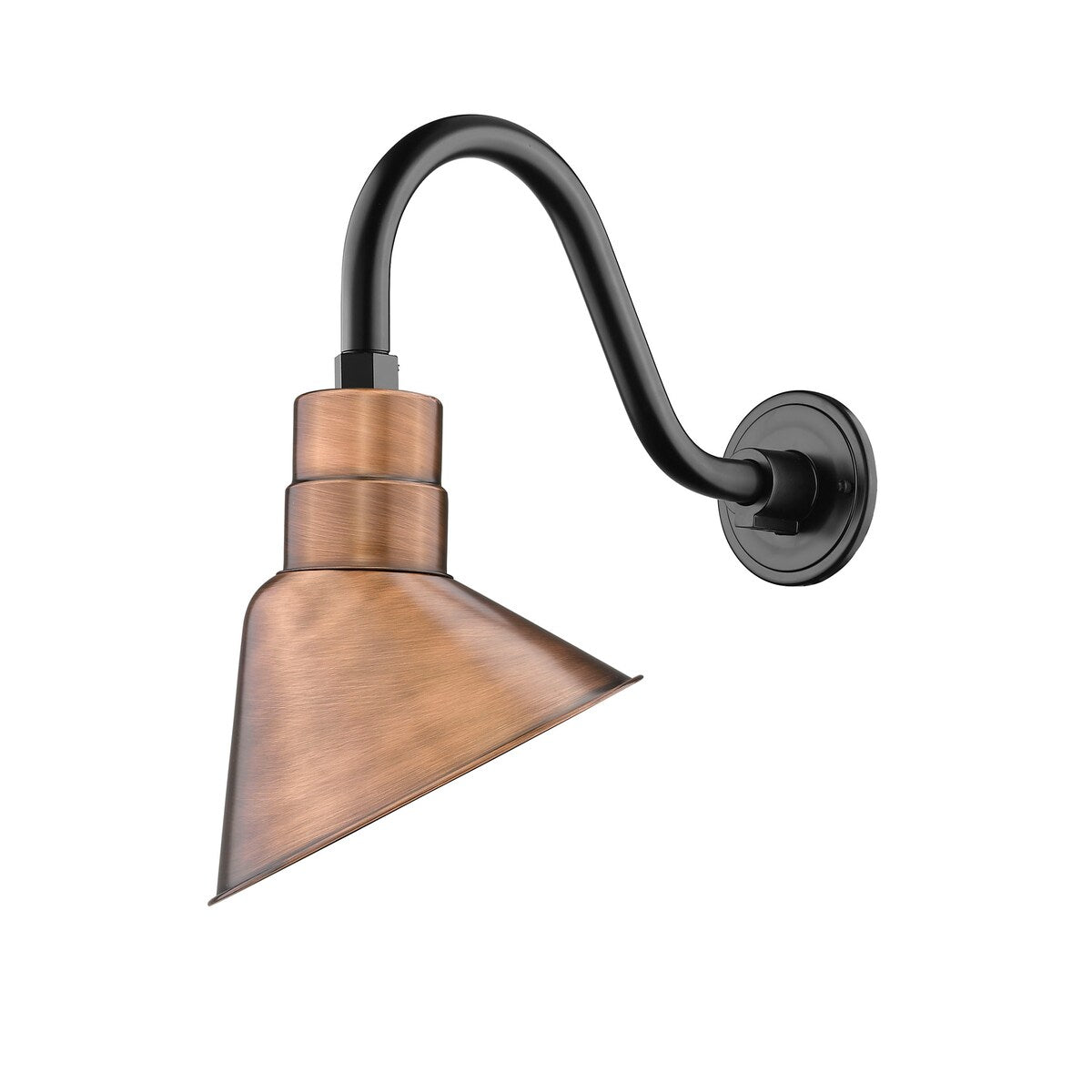 Millennium Lighting 10" Angle Shade with 15" Gooseneck in Multiple Fin