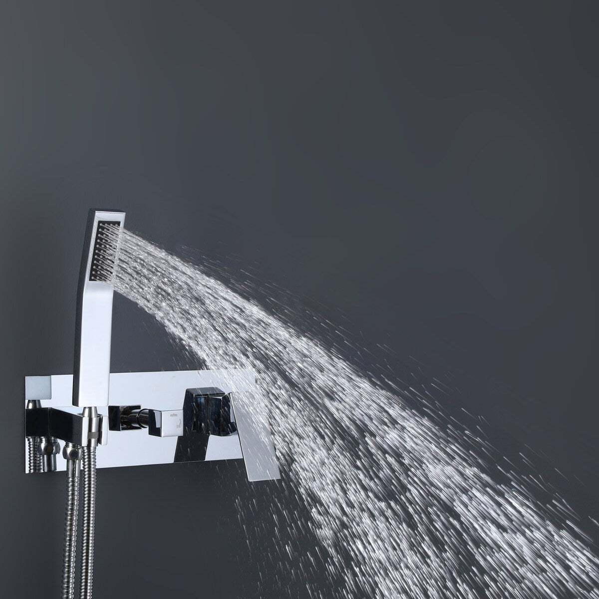 10" Bathroom Wall Mounted Chrome Shower System