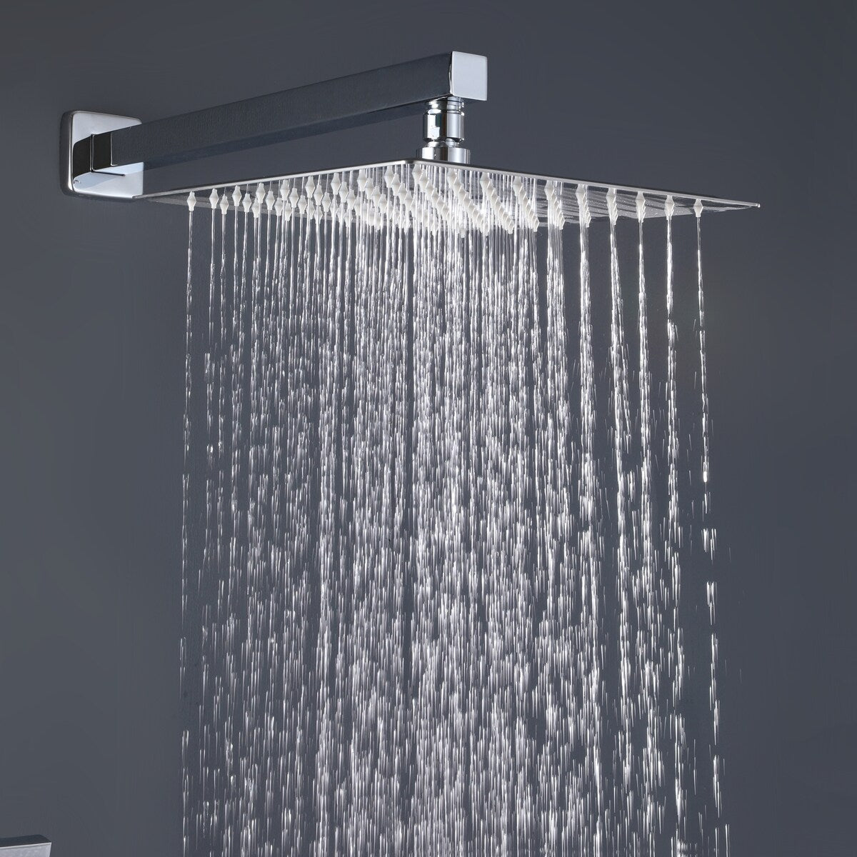 10" Bathroom Wall Mounted Chrome Shower System