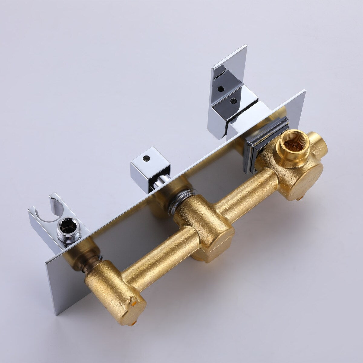 10" Bathroom Wall Mounted Chrome Shower System