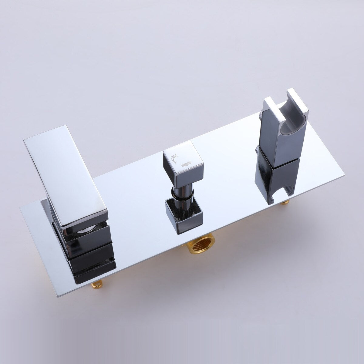 10" Bathroom Wall Mounted Chrome Shower System