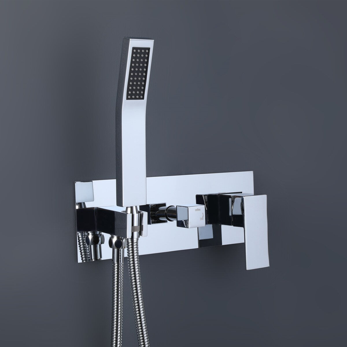 10" Bathroom Wall Mounted Chrome Shower System