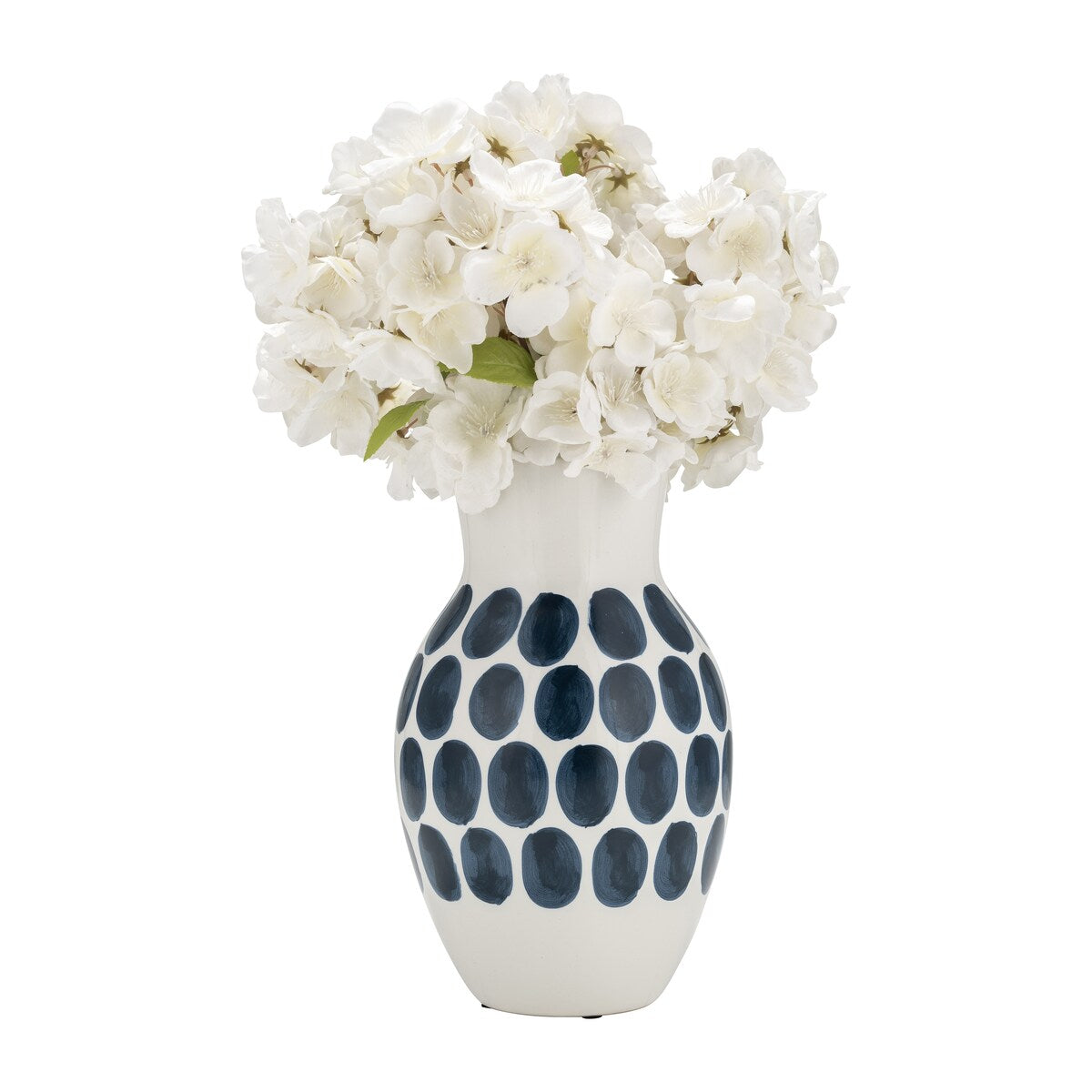 Sagebrook Home Ceramic Polka Dot Vase