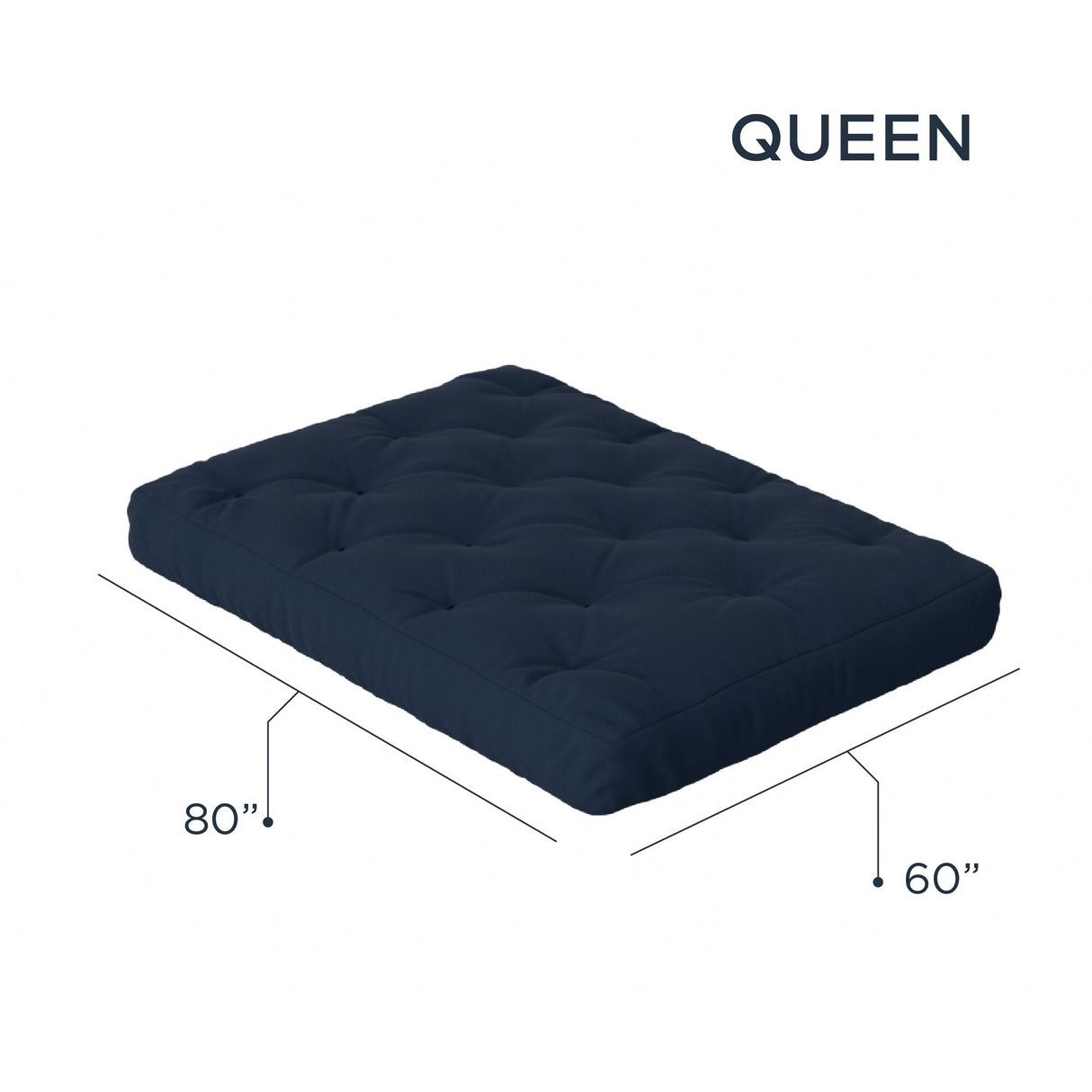 Loosh Home 10" Gel Memory Foam Queen Size Futon Mattress