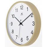 10" Light Oak Finish Wall Clock - 10 x 1.5 x 10 - 10 x 1.5 x 10
