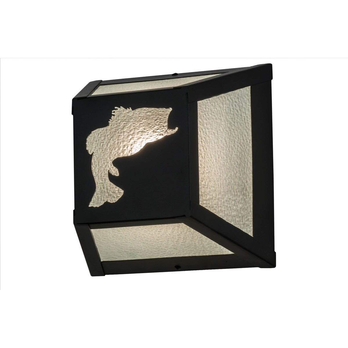 10"W Leaping Bass Wall Sconce