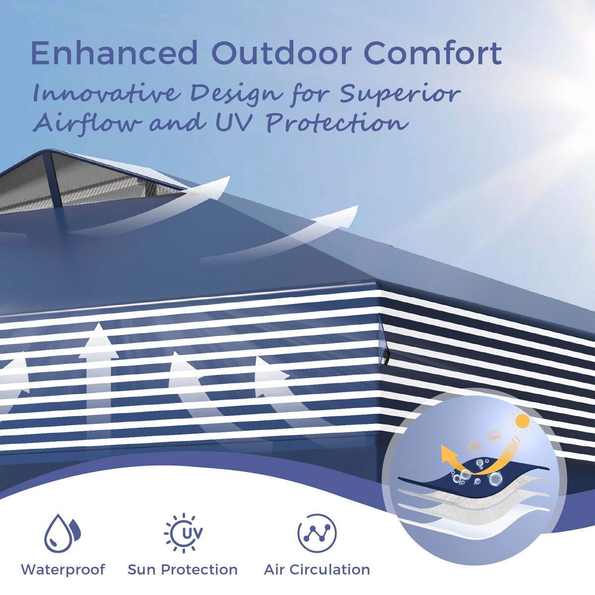 10' x 10' Pop Up Outdoor Canopy Tent Commercial Instant Reinforce Canopies with Wheeled Carry Bag