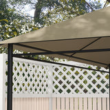 10' x 13' Gazebo Canopy Replacement with Vents and Drain Holes, Top Cover Only