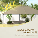10' x 13' Gazebo Canopy Replacement with Vents and Drain Holes, Top Cover Only
