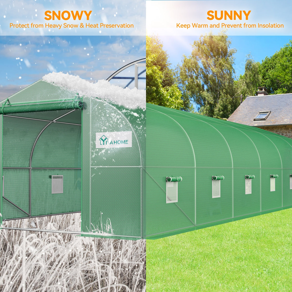 10'W X 20'/30'D Walk-In Greenhouse