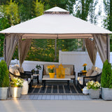 10'x13' Gazebo for Patios Tent Outdoor Canopy Shelter
