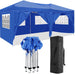 10'x20' Folding Canopy with 6 Removable Sidewalls Outdoor Event Shelter UPF 50+ Gazebo Portable Tents for Parties Beach Camping