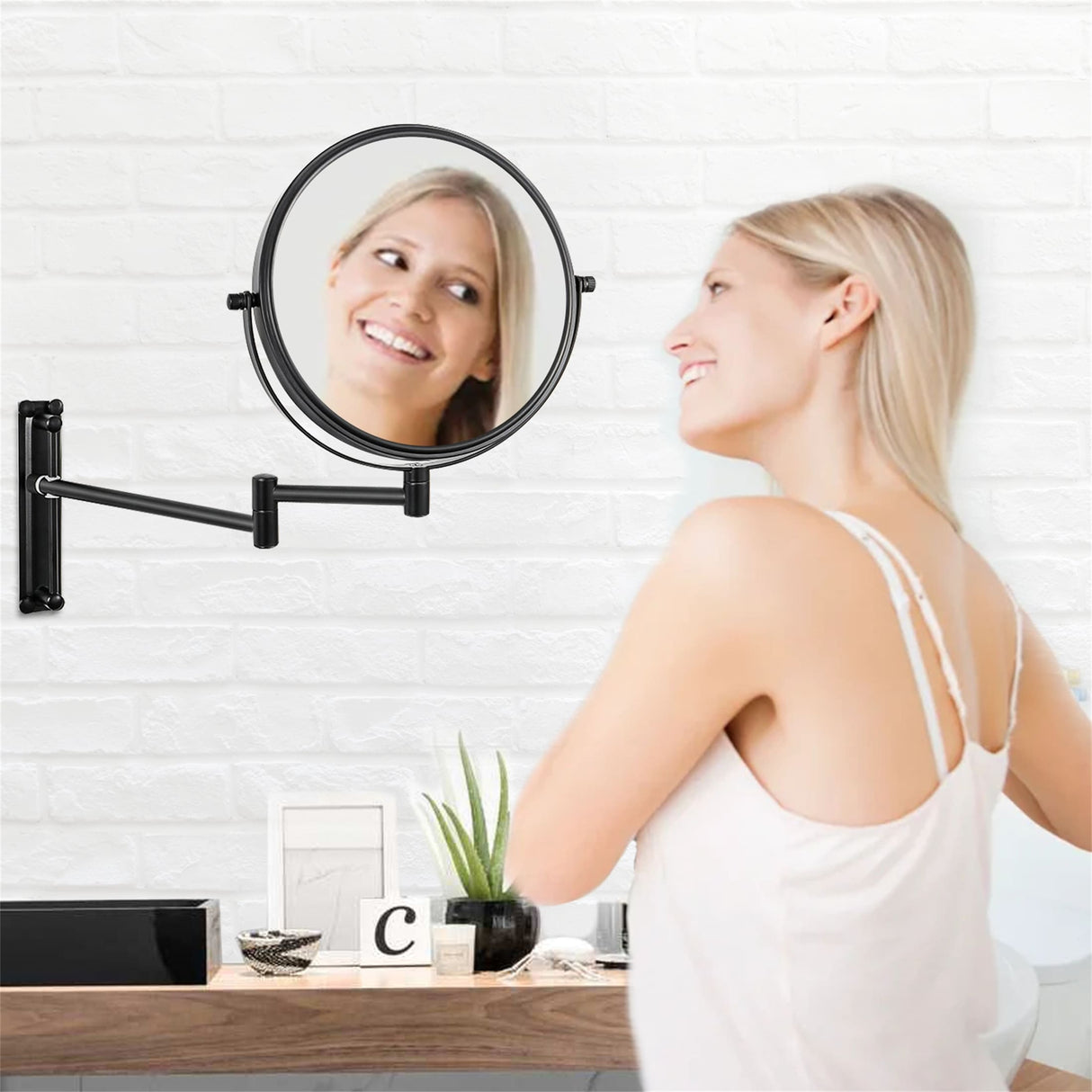 10x Magnifying Wall Mounted Makeup Mirror 10X Magnification Mirror