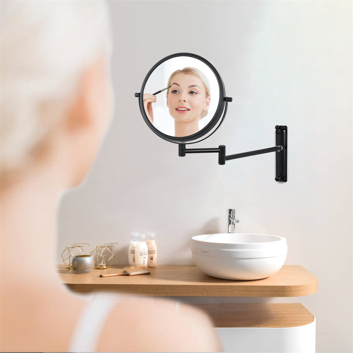 10x Magnifying Wall Mounted Makeup Mirror 10X Magnification Mirror