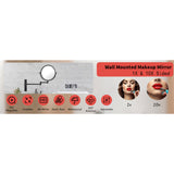 10x Magnifying Wall Mounted Makeup Mirror 10X Magnification Mirror