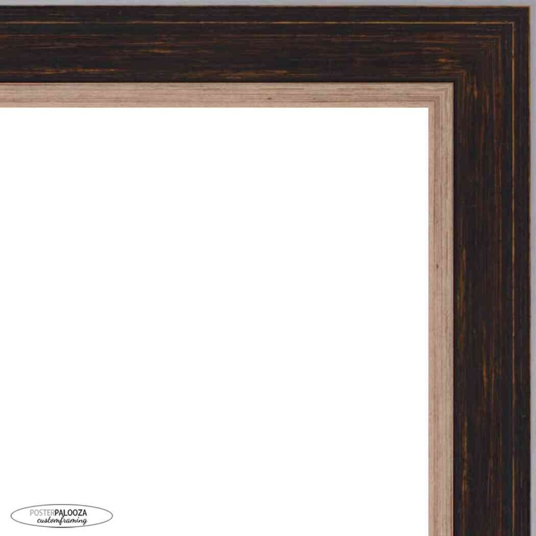 10x10 Traditional Black Complete Wood Square Picture Frame with UV Acrylic, Foam Board Backing, & Hardware