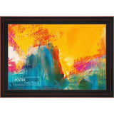 10x12 Contemporary Black Complete Wood Picture Frame with UV Acrylic, Foam Board Backing, & Hardware
