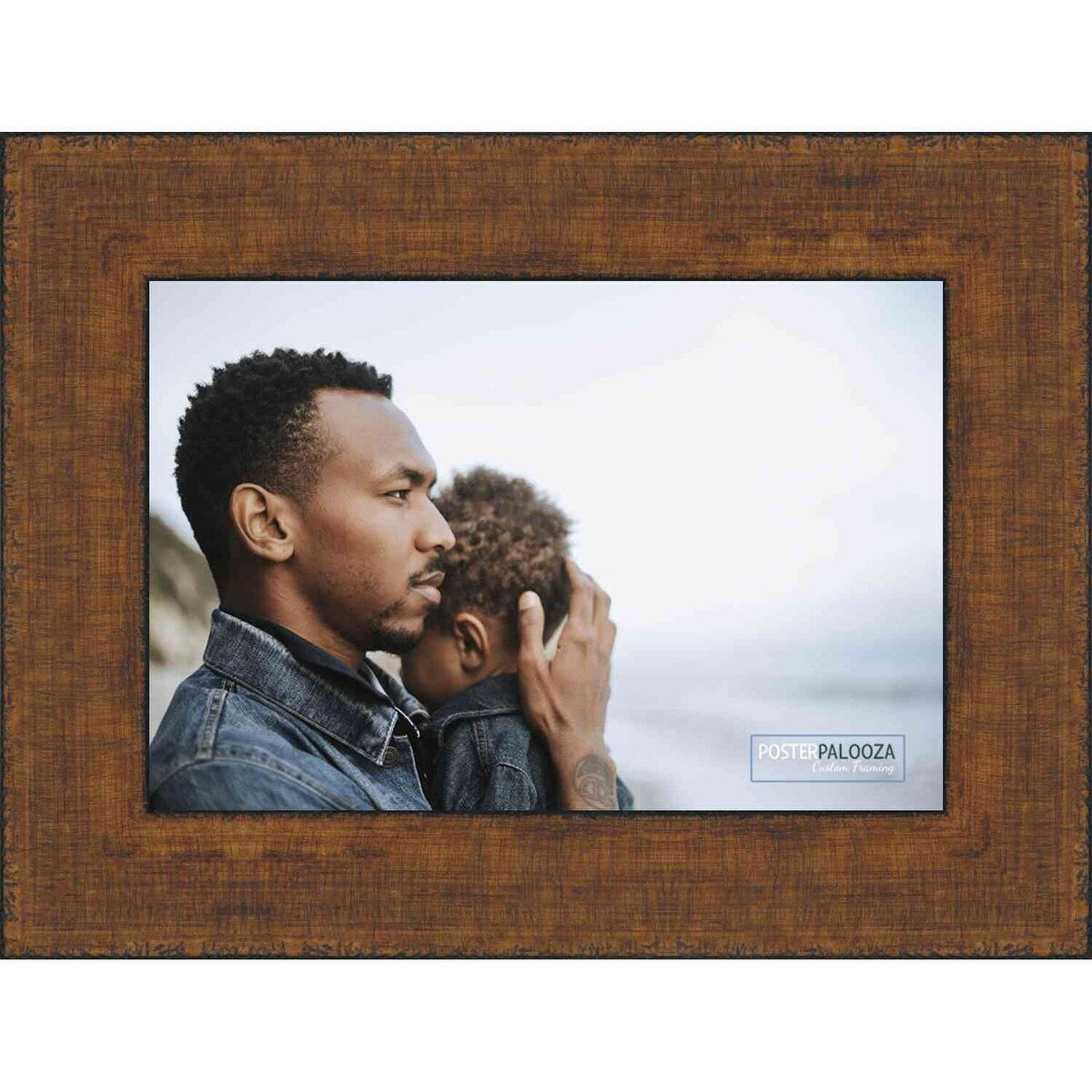10x12 Traditional Antique Gold Complete Wood Picture Frame with UV Acrylic, Foam Board Backing, & Hardware