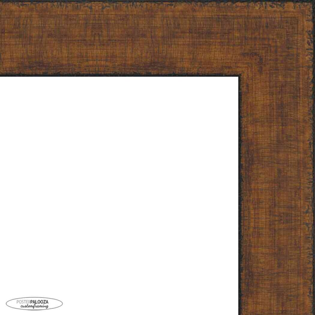 10x12 Traditional Antique Gold Complete Wood Picture Frame with UV Acrylic, Foam Board Backing, & Hardware