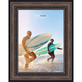 10x14 Traditional Black Complete Wood Picture Frame with UV Acrylic, Foam Board Backing, & Hardware