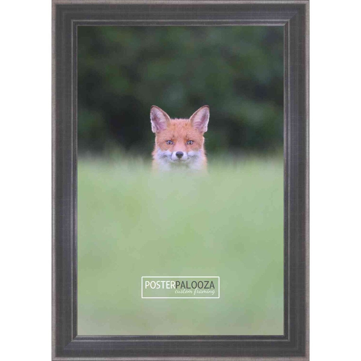 10x15 Contemporary Pewter Complete Wood Picture Frame with UV Acrylic, Foam Board Backing, & Hardware