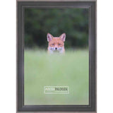 10x15 Contemporary Pewter Complete Wood Picture Frame with UV Acrylic, Foam Board Backing, & Hardware