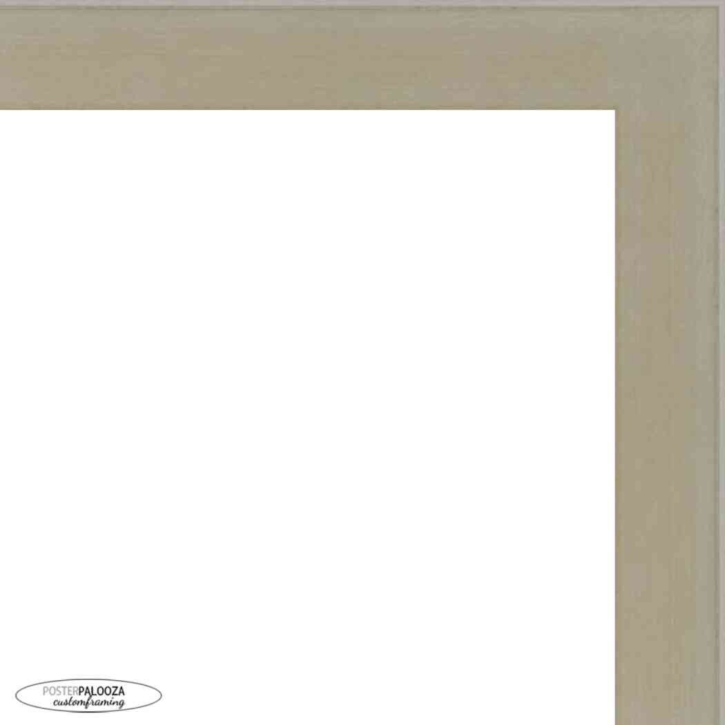 10x16 Contemporary Silver Complete Wood Picture Frame with UV Acrylic, Foam Board Backing, & Hardware