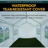 10x20x9ft Outdoor Wedding Party Tent Camping Shelter Gazebo Canopy, Garage Carport Car Canopy