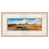 10x24 Contemporary Antique Silver Complete Wood Picture Frame with UV Acrylic, Backing, & Hardware