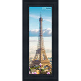 10x24 Contemporary Black Complete Wood Picture Frame with UV Acrylic, Foam Board Backing, & Hardware