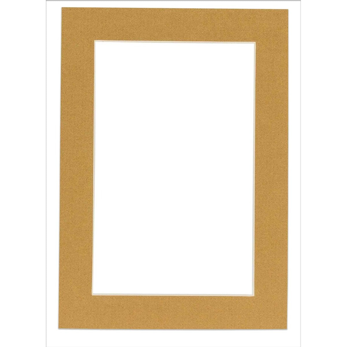 10x24 Mat Bevel Cut for 8x20 Photos - Acid Free Rattan Beige Precut Matboard - For Pictures, Photos, Framing