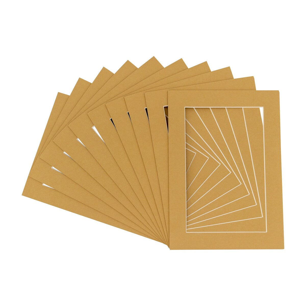 10x24 Mat Bevel Cut for 8x20 Photos - Acid Free Rattan Beige Precut Matboard - For Pictures, Photos, Framing