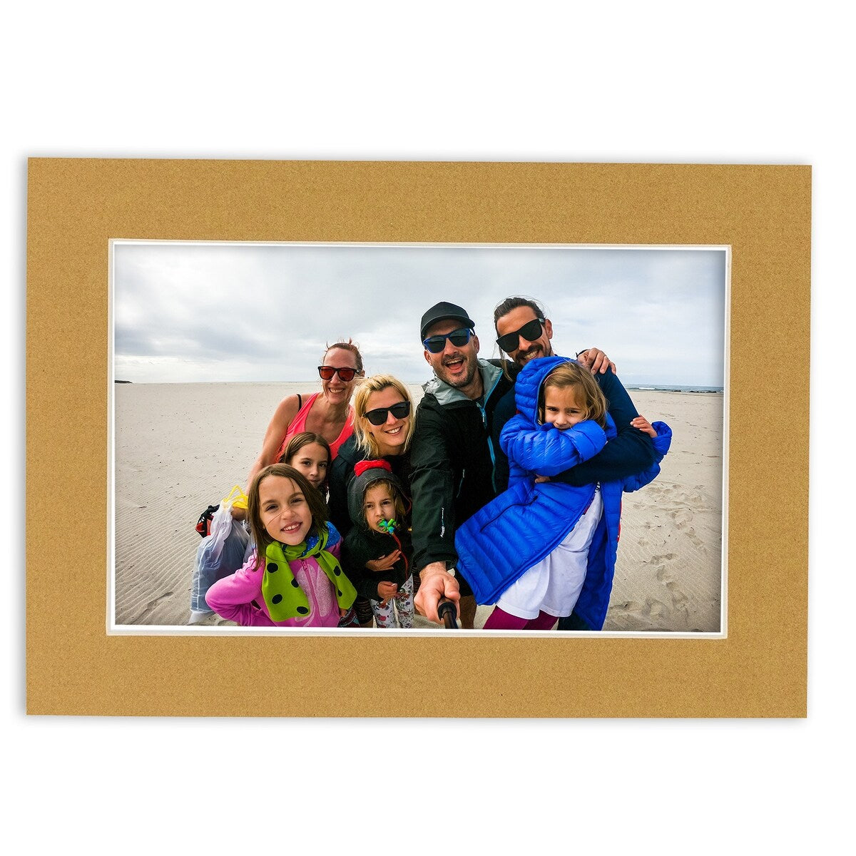 10x24 Mat Bevel Cut for 8x20 Photos - Acid Free Rattan Beige Precut Matboard - For Pictures, Photos, Framing