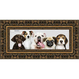 10x24 Ornate Antique Gold Complete Wood Picture Frame with UV Acrylic, Foam Board Backing, & Hardware