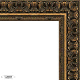 10x24 Ornate Antique Gold Complete Wood Picture Frame with UV Acrylic, Foam Board Backing, & Hardware