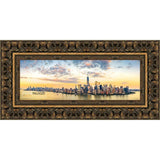 10x24 Ornate Antique Gold Complete Wood Picture Frame with UV Acrylic, Foam Board Backing, & Hardware