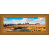 10x24 Traditional Antique Gold Complete Wood Picture Frame with UV Acrylic, Foam Board Backing, & Hardware