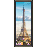 10x30 Contemporary Black Complete Wood Panoramic Frame with UV Acrylic, Foam Board Backing, & Hardware