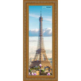 10x30 Traditional Antique Gold Complete Wood Panoramic Frame with UV Acrylic, Backing, & Hardware
