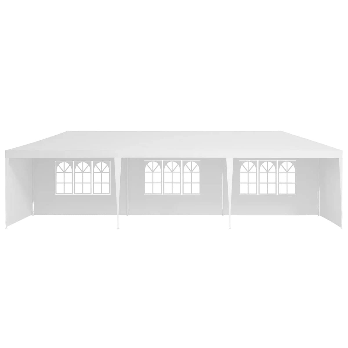 10x30' Outdoor Garden Gazebo Wedding Party Tent Canopy Marquee with 5 Removable Sidewalls