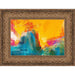 10x5 Ornate Antique Gold Complete Wood Picture Frame with UV Acrylic, Foam Board Backing, & Hardware