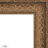 10x5 Ornate Antique Gold Complete Wood Picture Frame with UV Acrylic, Foam Board Backing, & Hardware