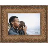 10x5 Ornate Antique Gold Complete Wood Picture Frame with UV Acrylic, Foam Board Backing, & Hardware