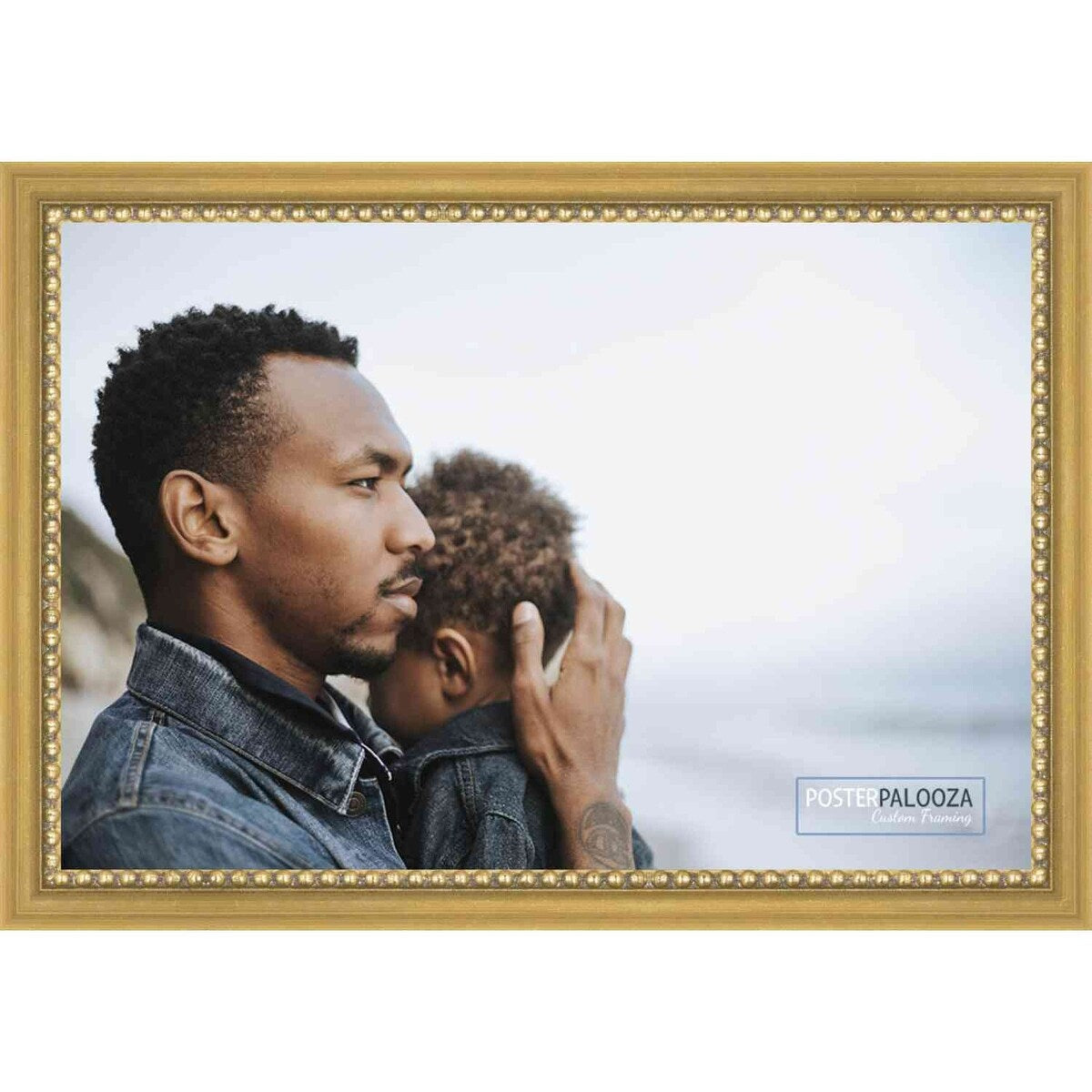 10x6 Traditional Antique Gold Complete Wood Picture Frame with UV Acrylic, Foam Board Backing, & Hardware