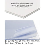 10x7 Traditional Black Complete Wood Picture Frame with UV Acrylic, Foam Board Backing, & Hardware