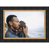 10x7 Traditional Black Complete Wood Picture Frame with UV Acrylic, Foam Board Backing, & Hardware